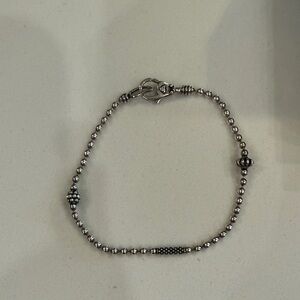 LAGOS Caviar Icon Sterling Silver Bracelet-  Beaded Bracelet size 7